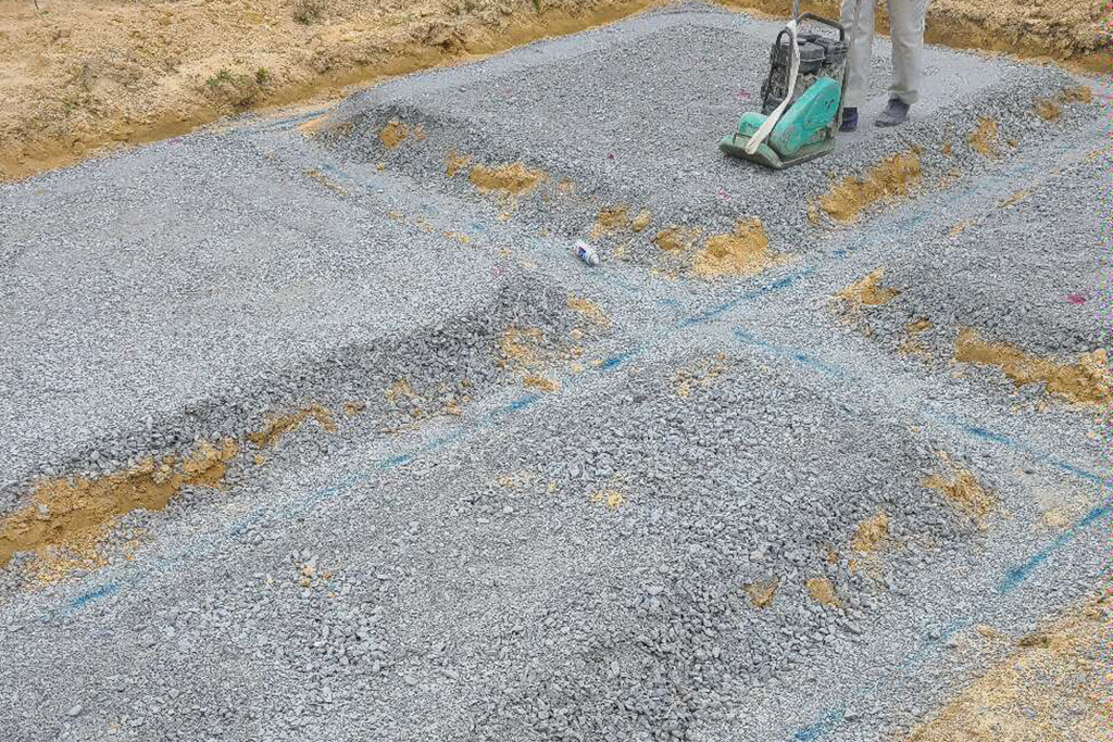 川辺郡の木の家　基礎