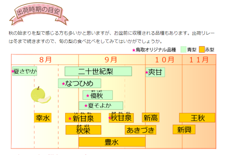 梨の美味しい季節になりました。鳥取に行こう!!① | 姫路市・加古川市