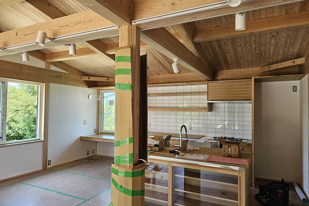 小野市の木の家　塗装工事