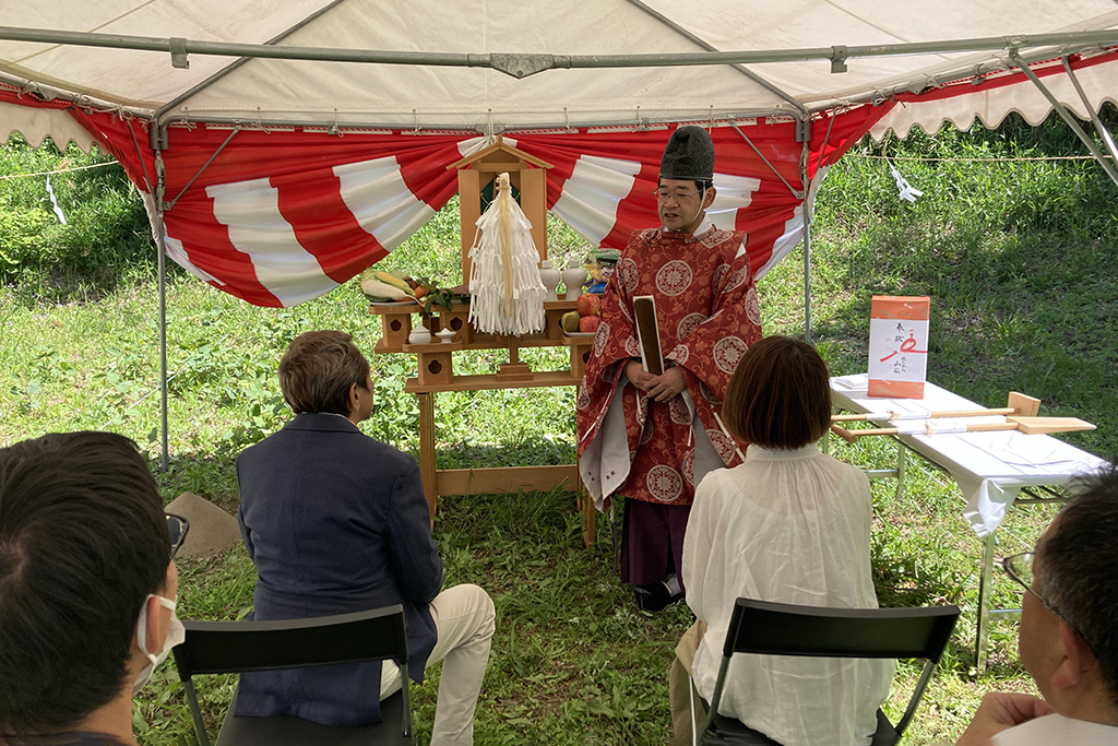 淡路市の木の家　地鎮祭