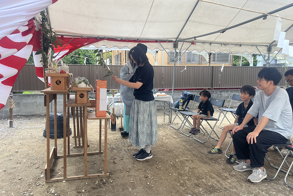 西宮市の木の家　地鎮祭